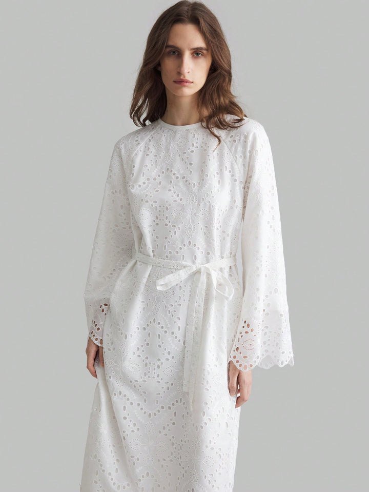 SHEIN midi ruha, fehér