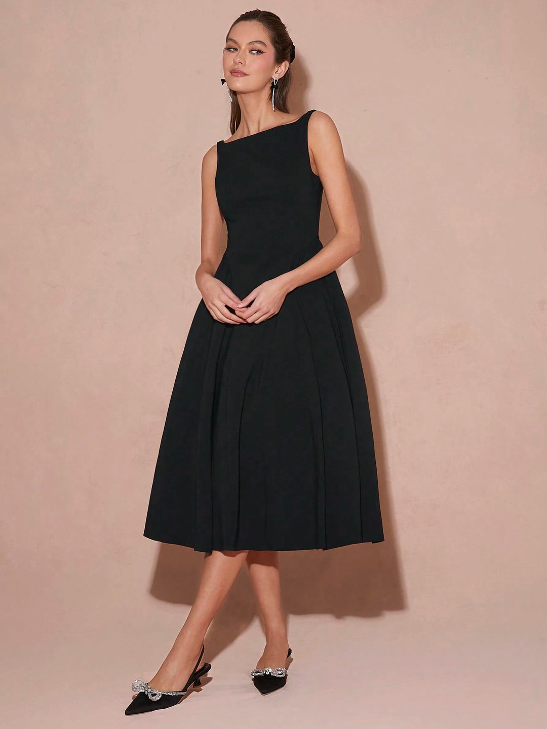 Rochie midi SHEIN, negru