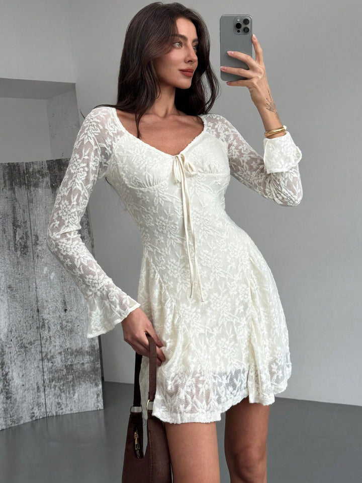 Rochie mini SHEIN, crem