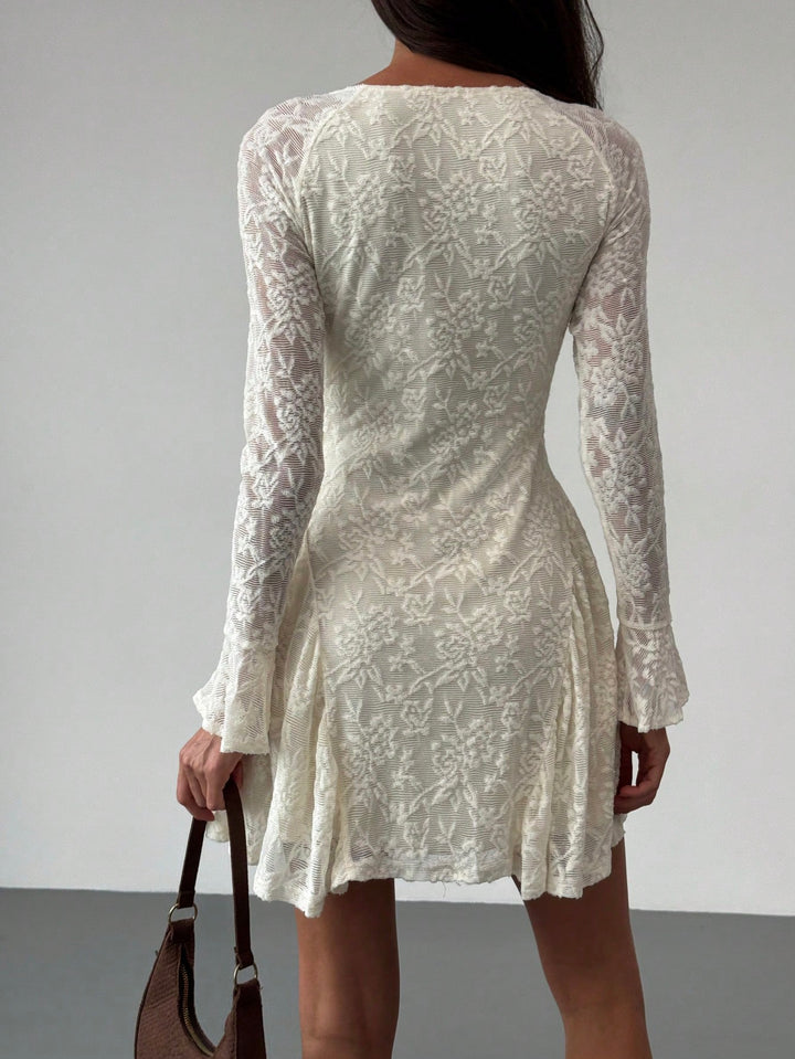 Rochie mini SHEIN, crem