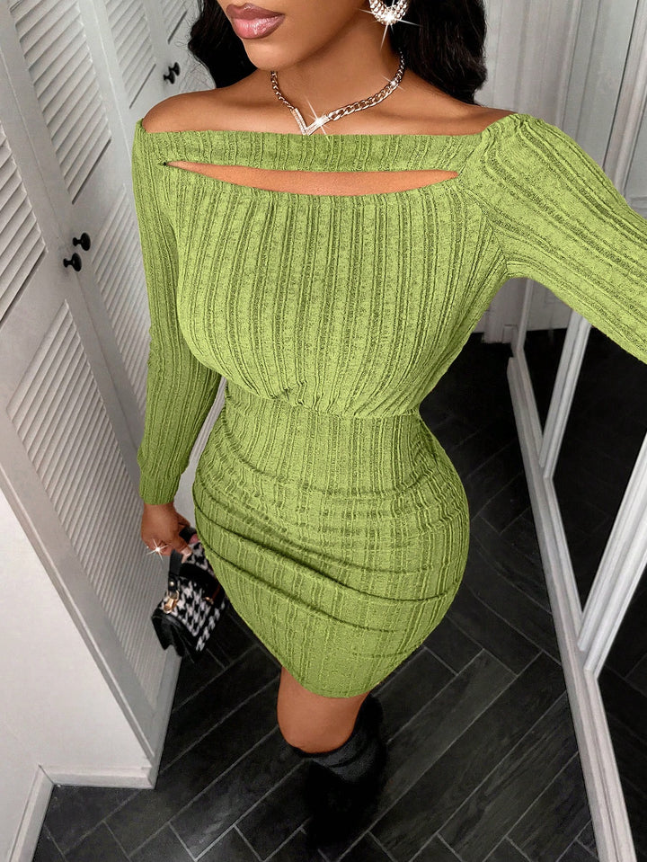 Rochie scurtă SHEIN, verde