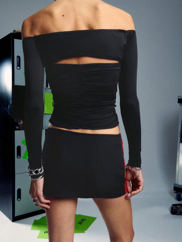 Top SHEIN, negru