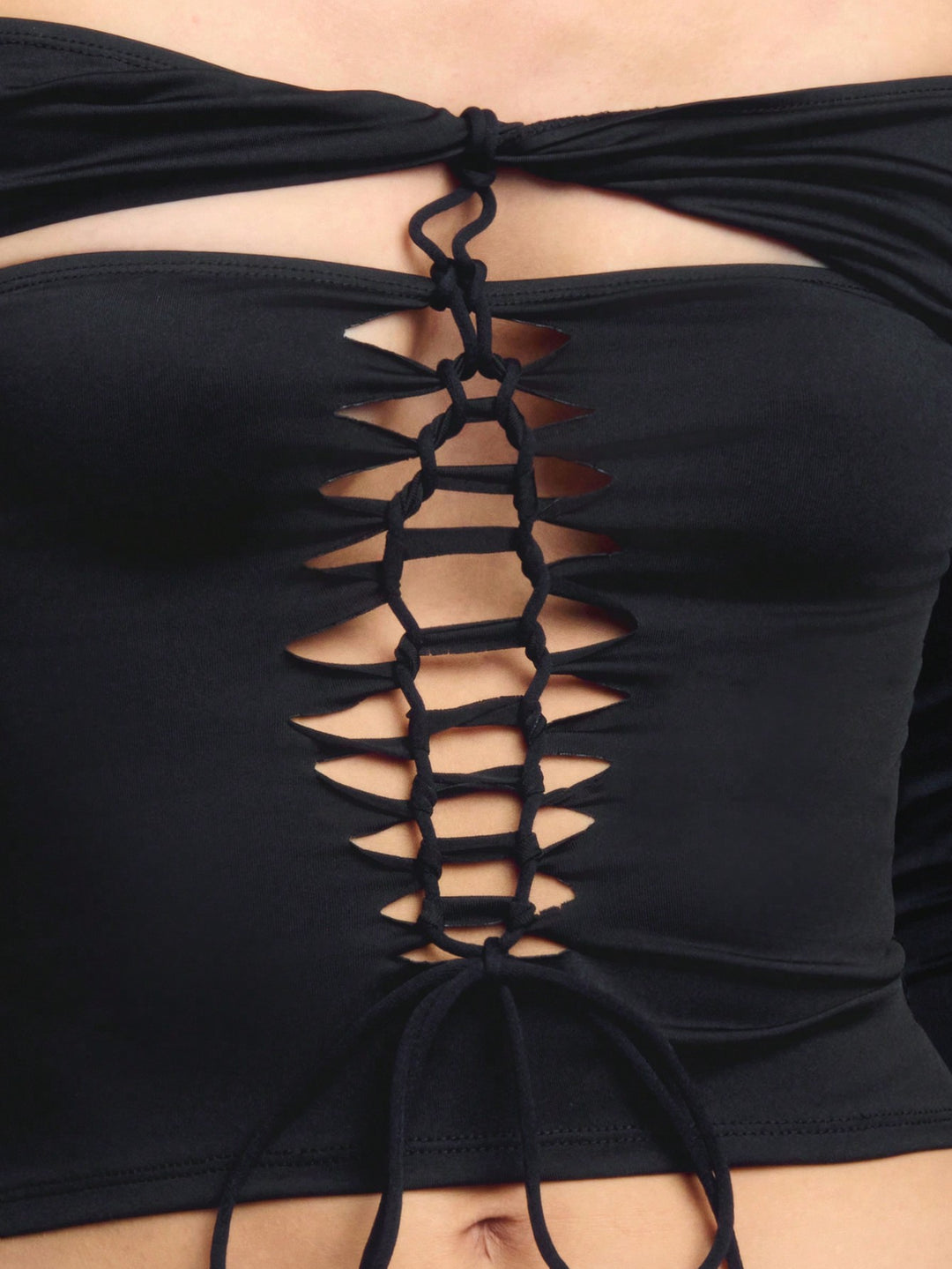 Top SHEIN, negru