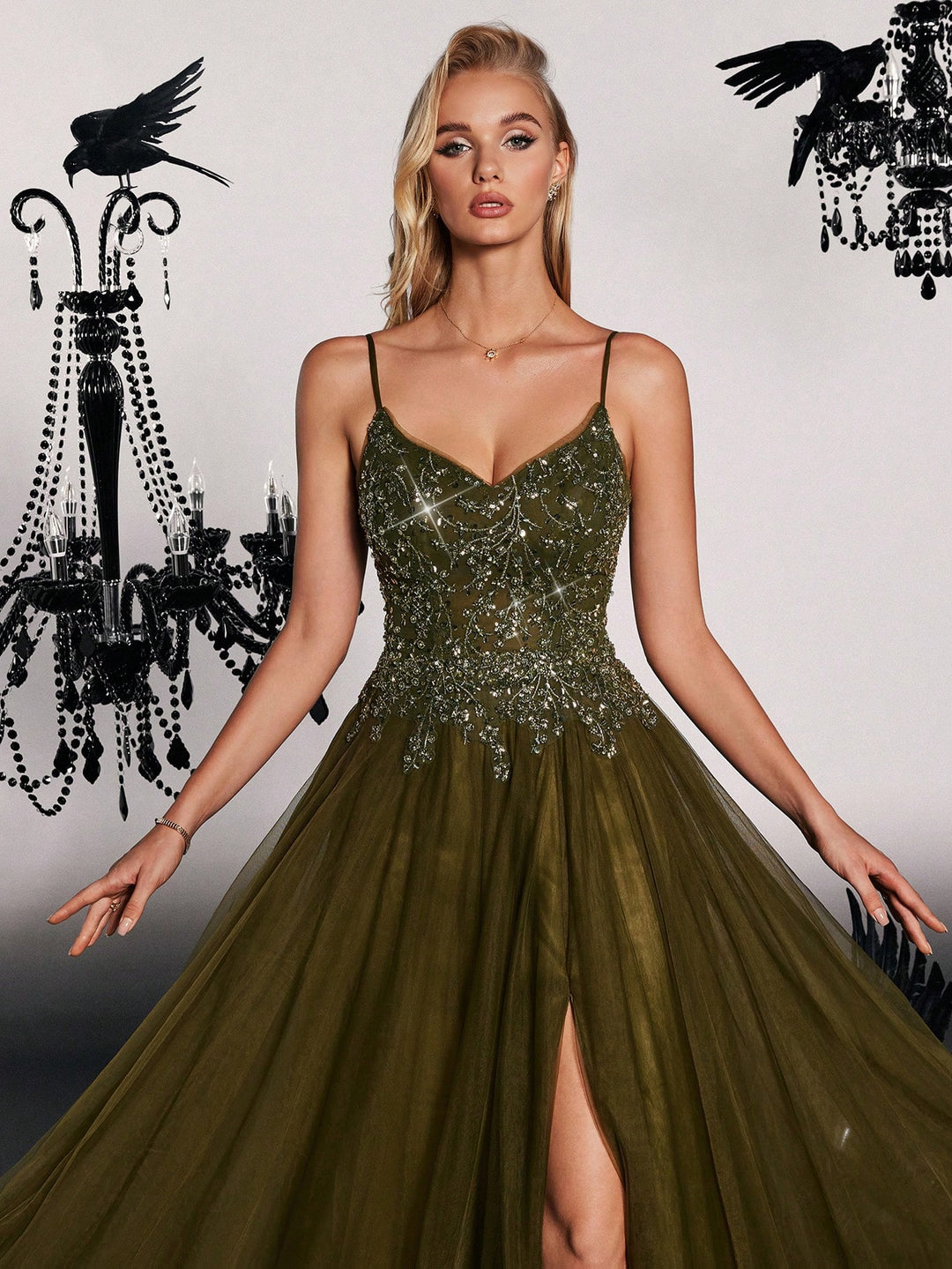 Rochie SHEIN, verde