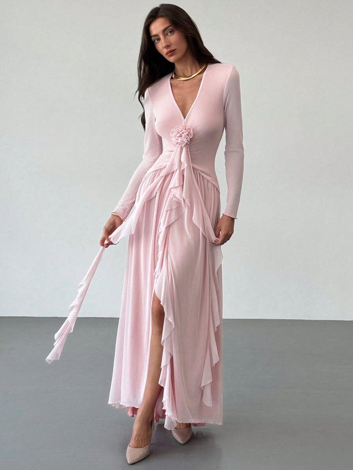 Rochie maxi SHEIN, roz