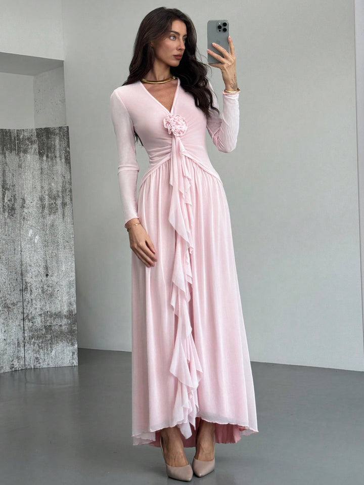 Rochie maxi SHEIN, roz