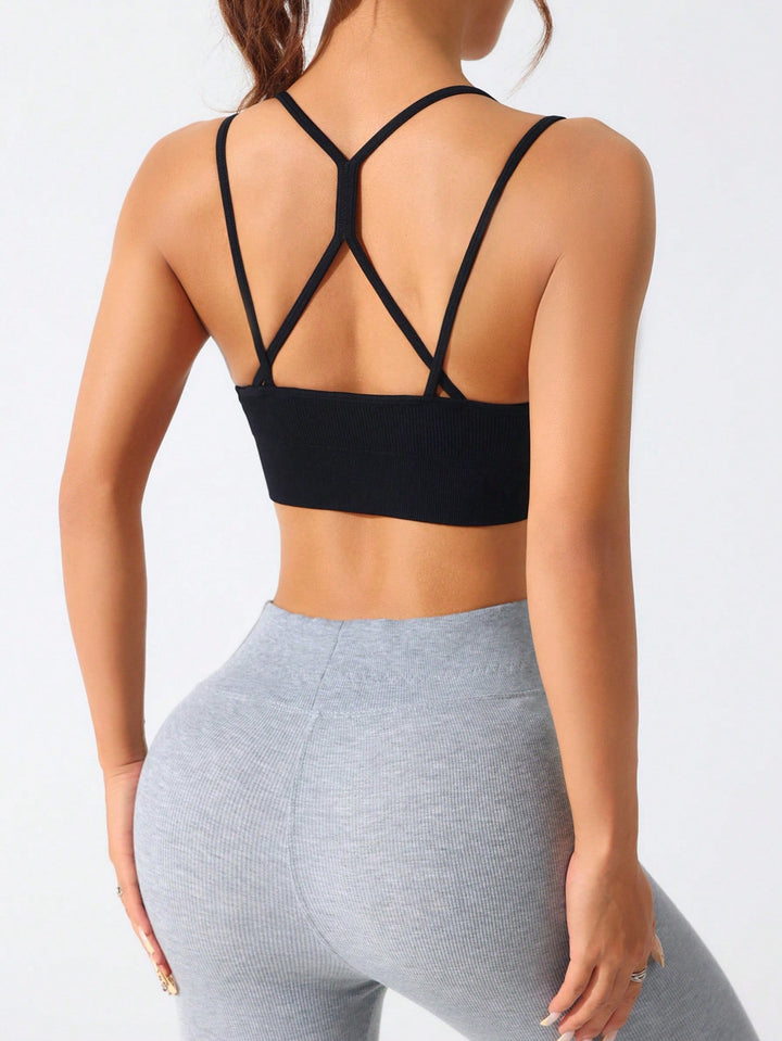 SHEIN sportmelltartó, fekete