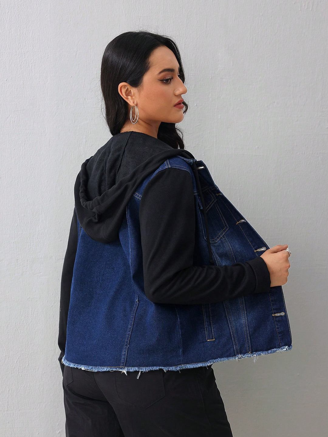 Jachetă denim SHEIN, mix culori