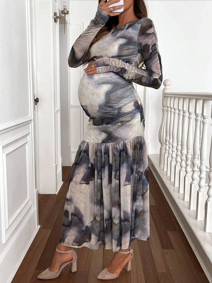 Rochie maxi SHEIN, mix culori