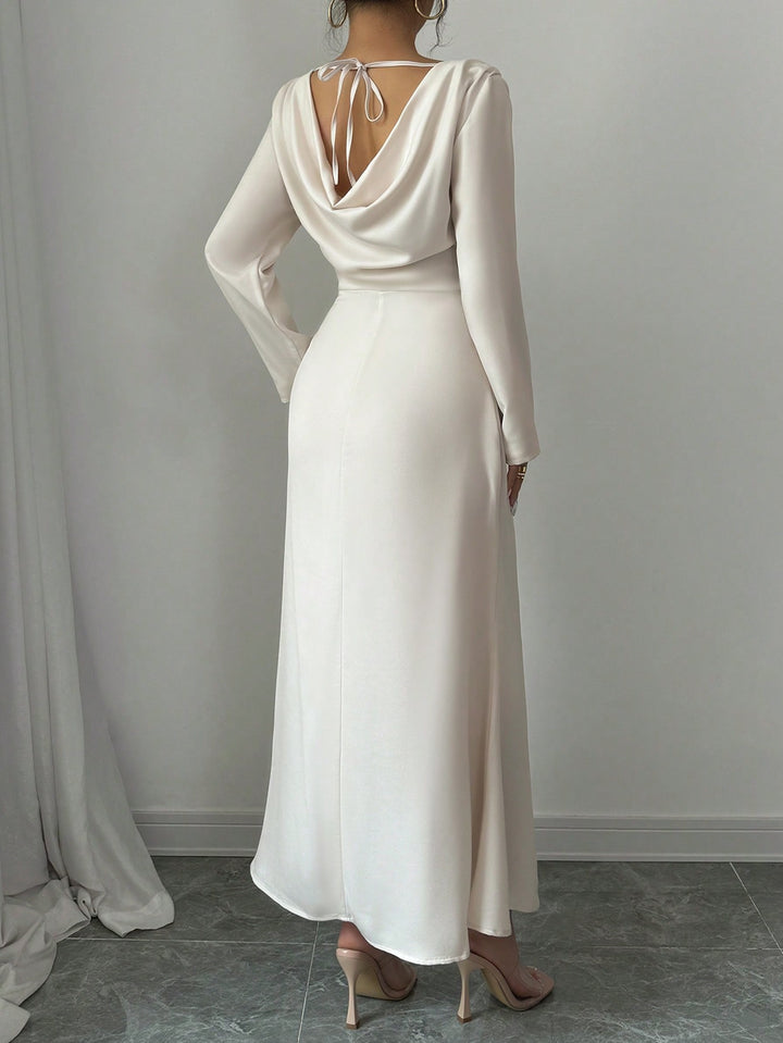 SHEIN maxi ruha, bézs