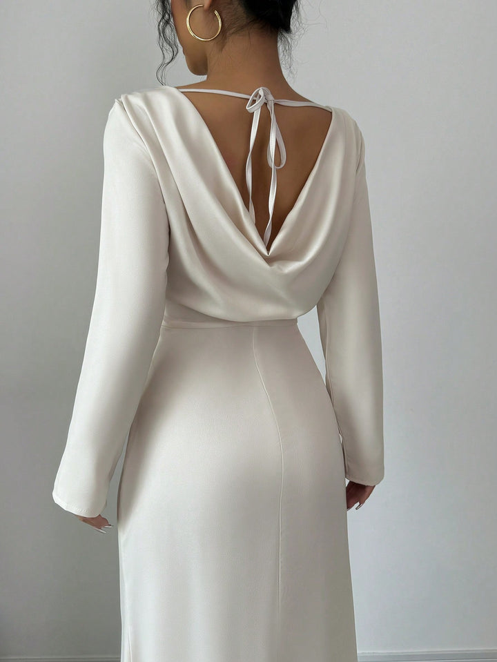 SHEIN maxi ruha, bézs