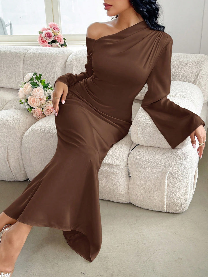Rochie maxi SHEIN, maro