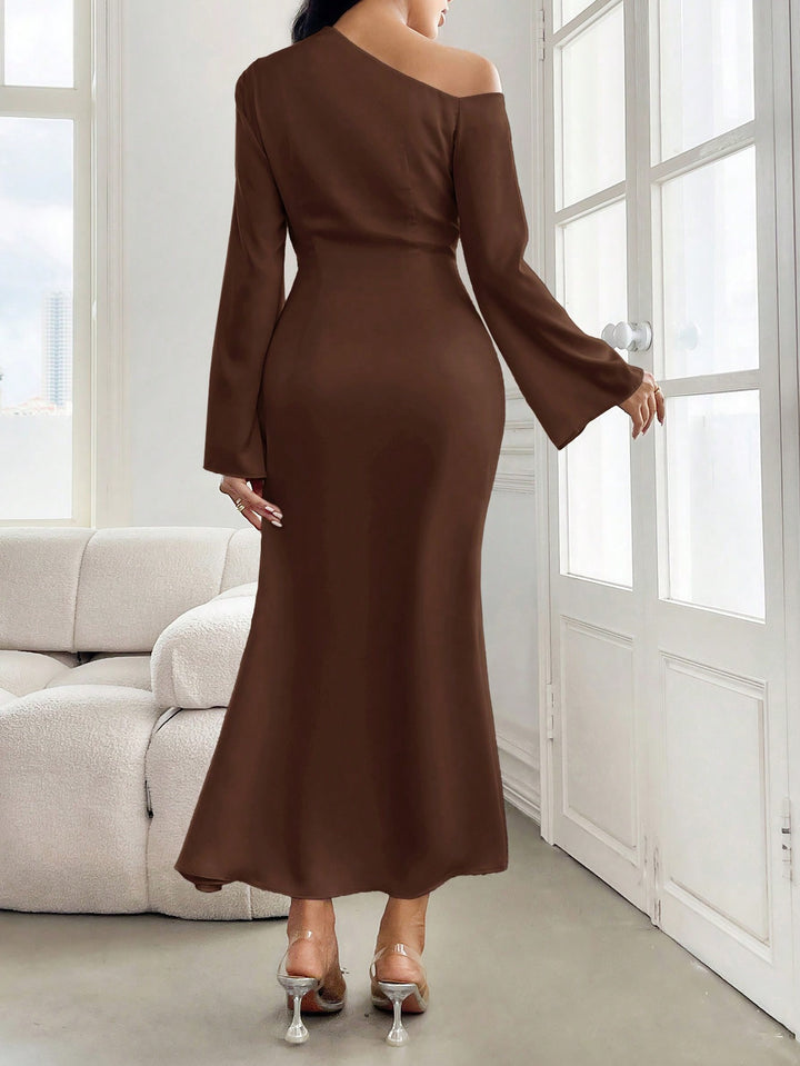 Rochie maxi SHEIN, maro