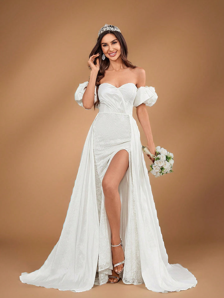 Rochie de mireasă SHEIN, bej