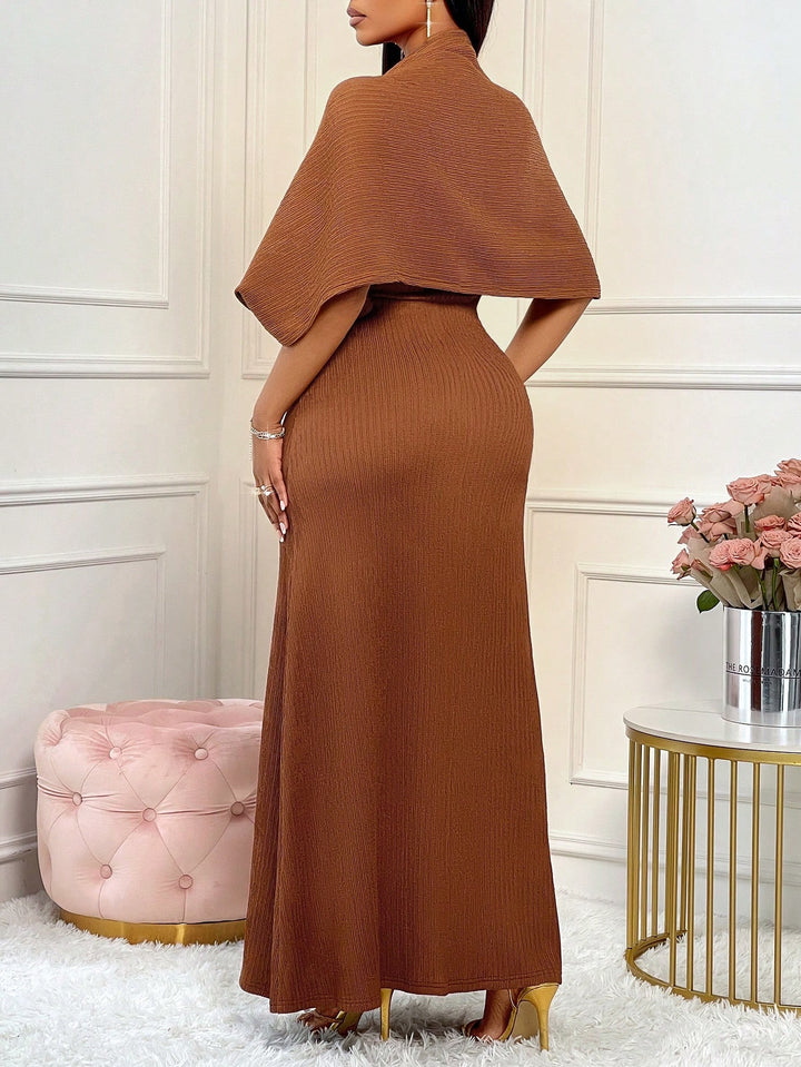 Rochie maxi SHEIN, maro