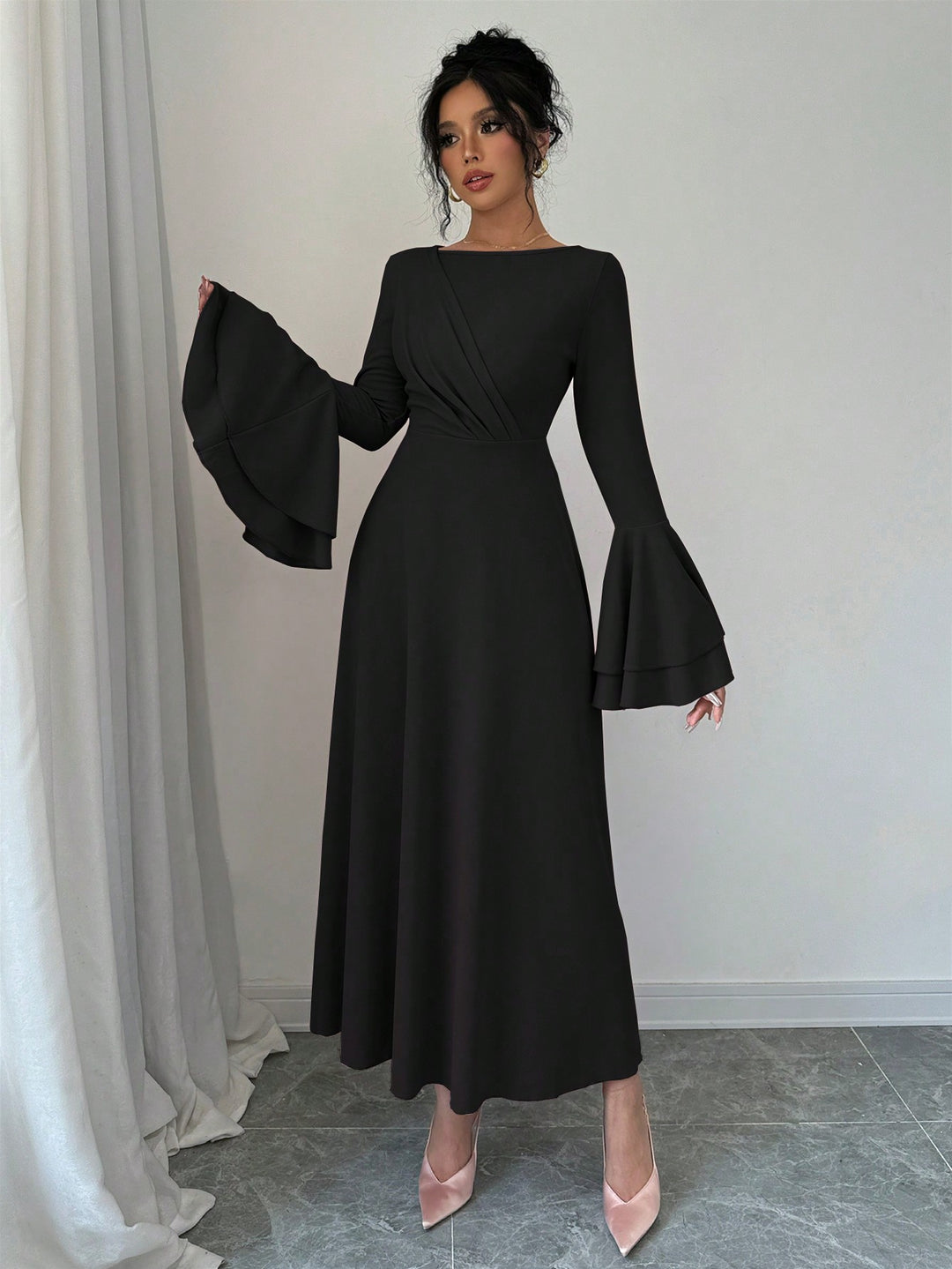Rochie midi SHEIN, negru