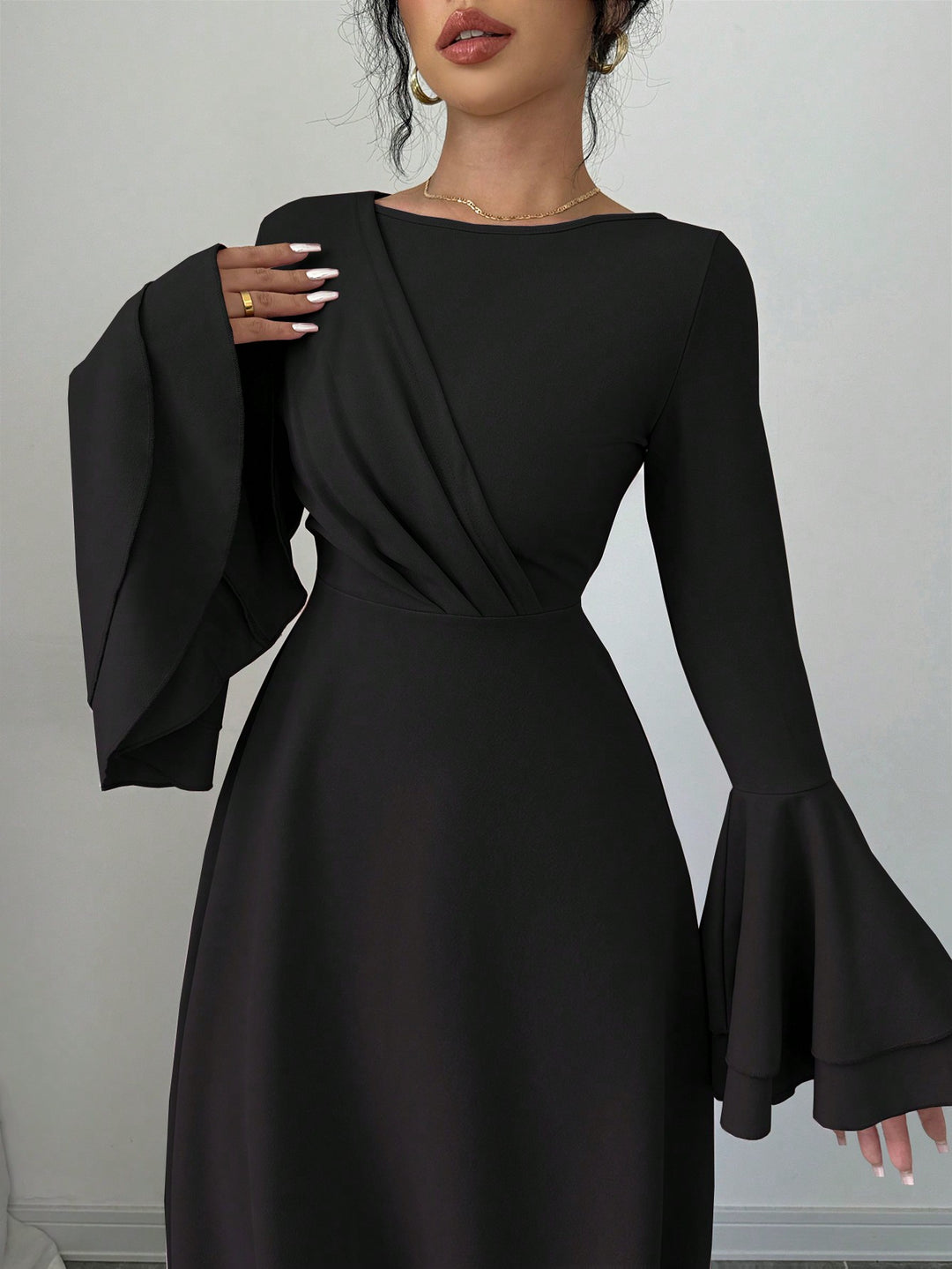 Rochie midi SHEIN, negru