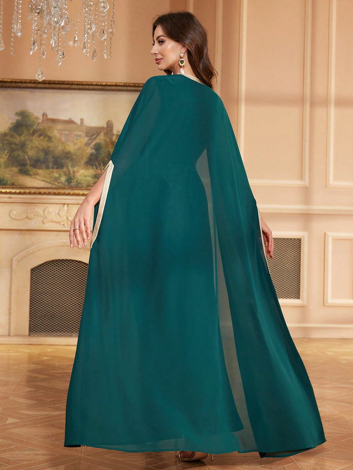 Set caftan și jalabiya SHEIN, verde