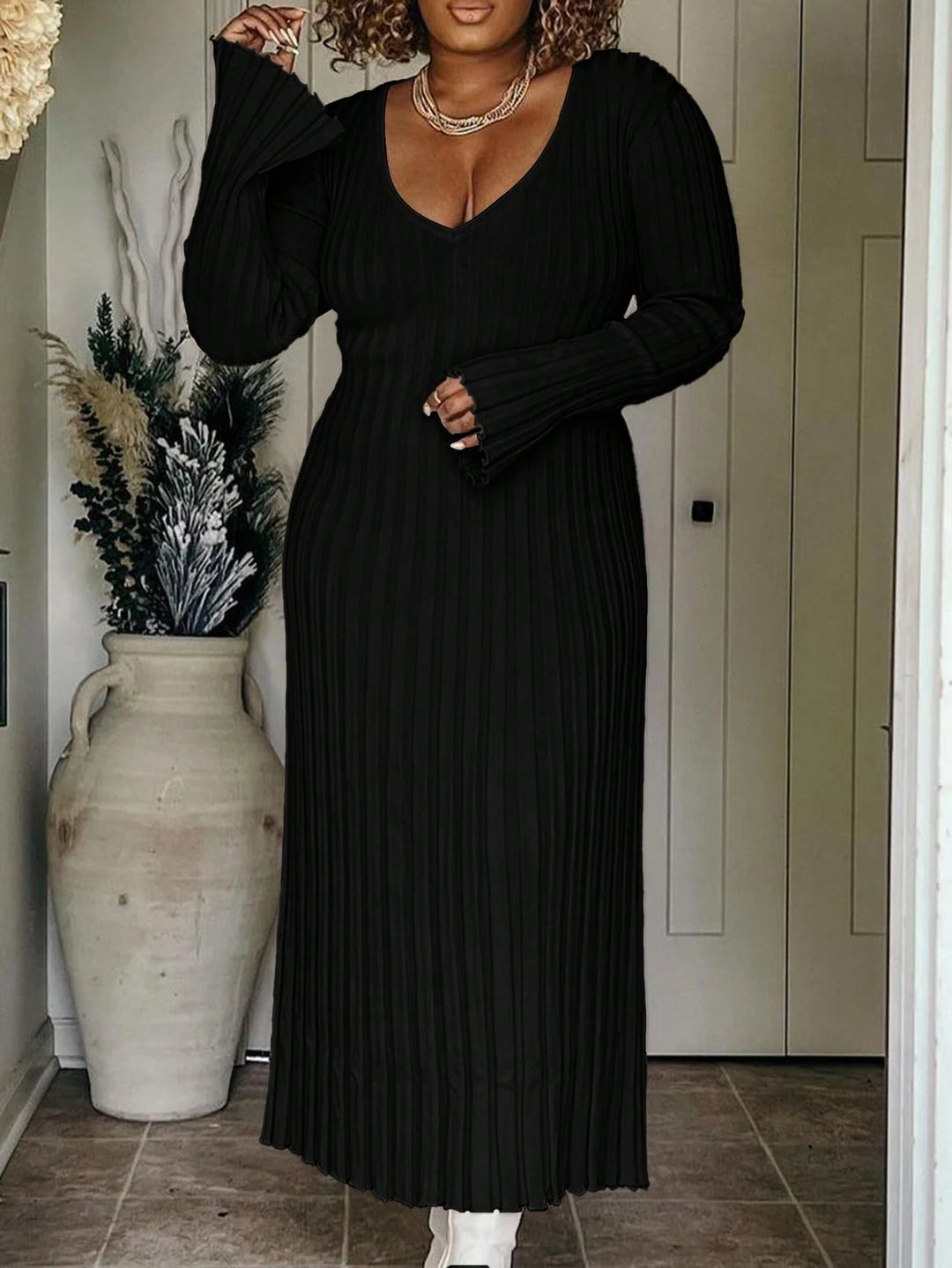 Rochie maxi SHEIN, negru