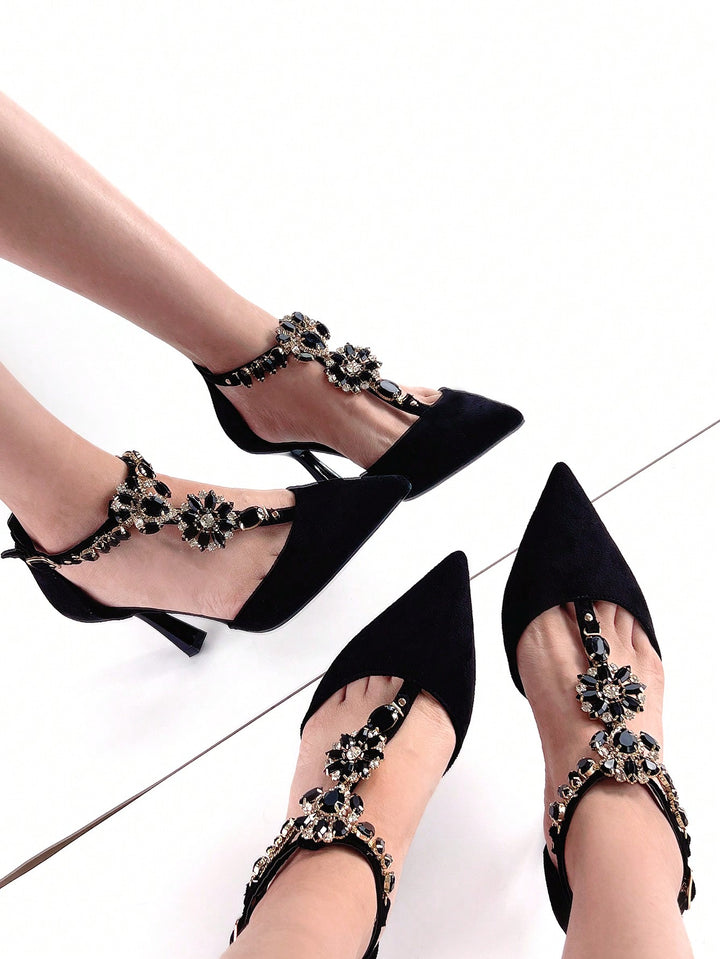 Pantofi cu toc SHEIN, negru