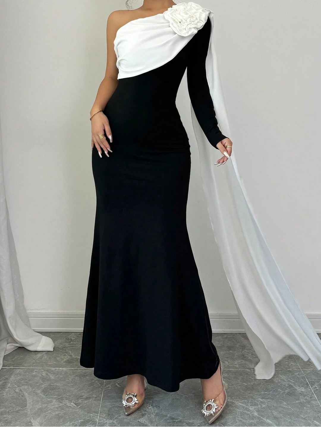 Shein maxiruha, fekete