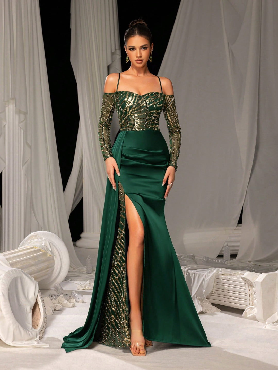 Rochie SHEIN, verde