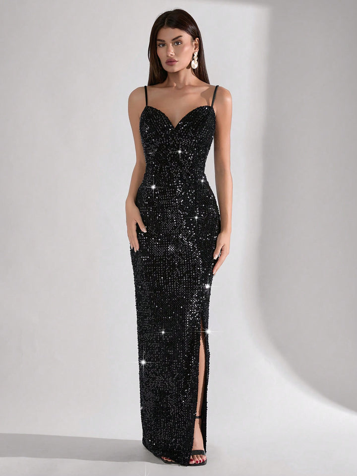 Rochie maxi SHEIN, negru