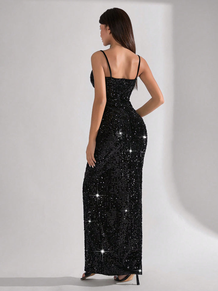 Rochie maxi SHEIN, negru