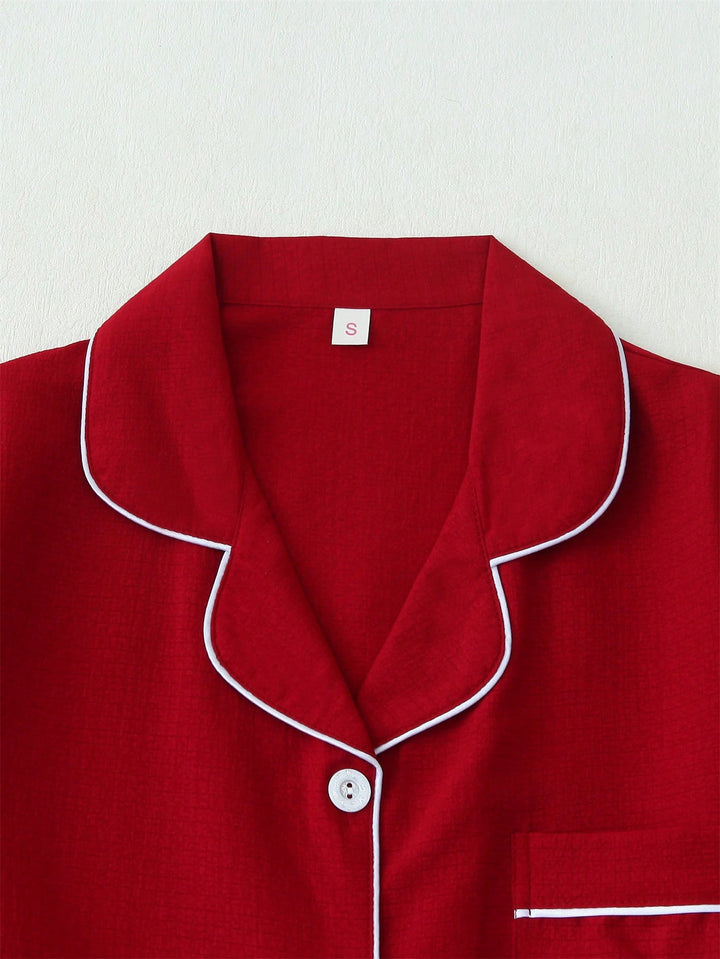 Pijama SHEIN, vișiniu