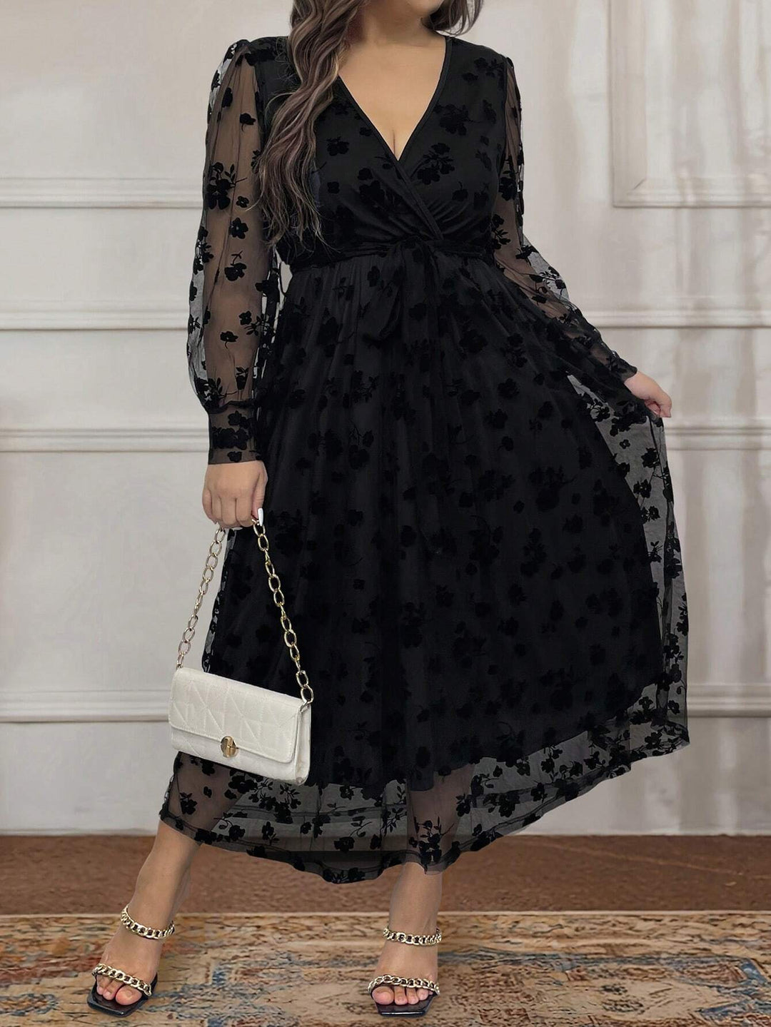 Rochie maxi SHEIN, negru