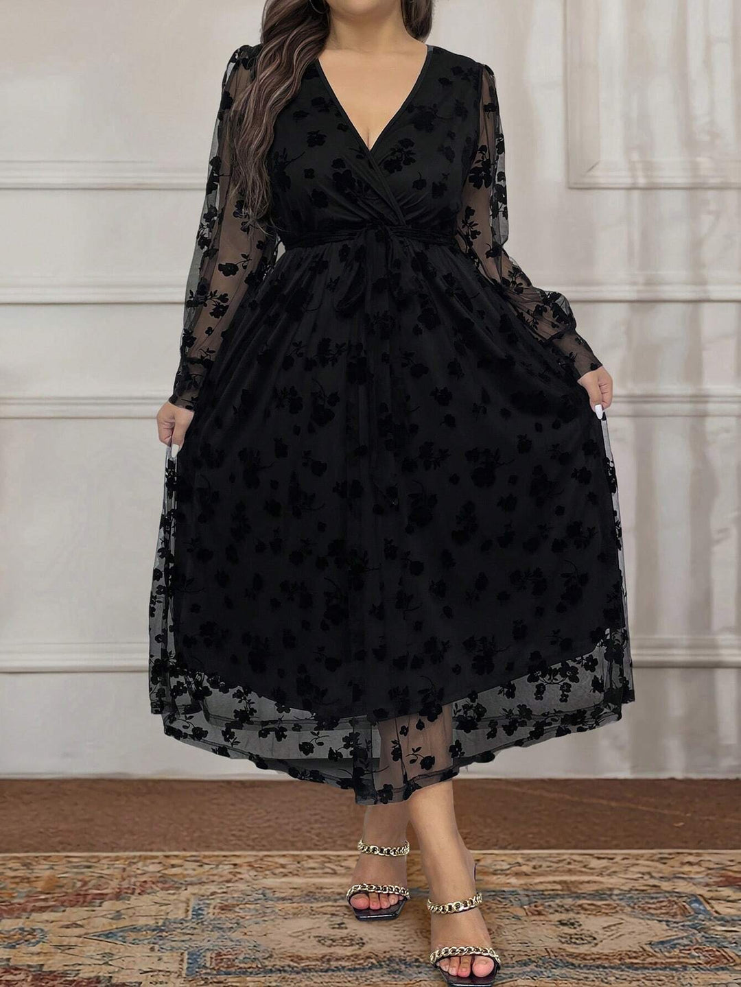 Rochie maxi SHEIN, negru