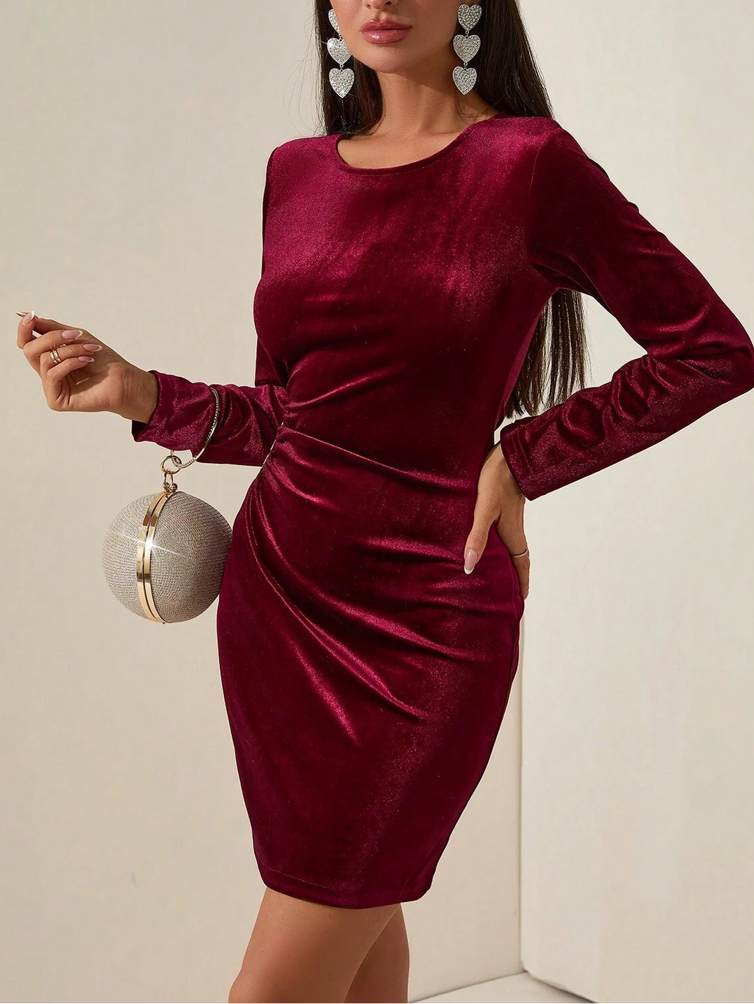 Rochie mini Shein, vișiniu