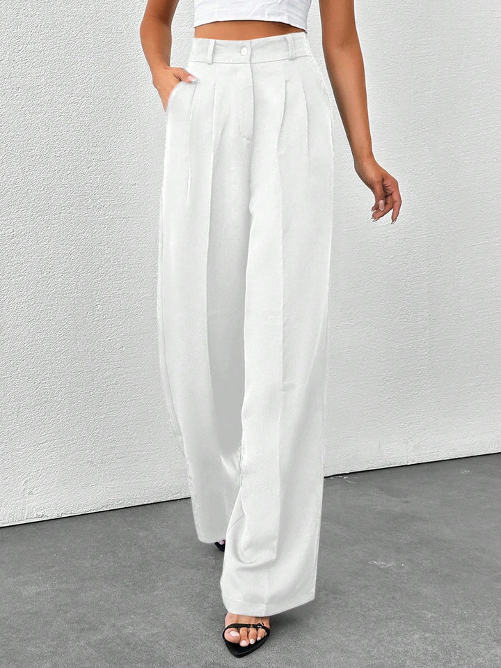 Pantaloni SHEIN, alb