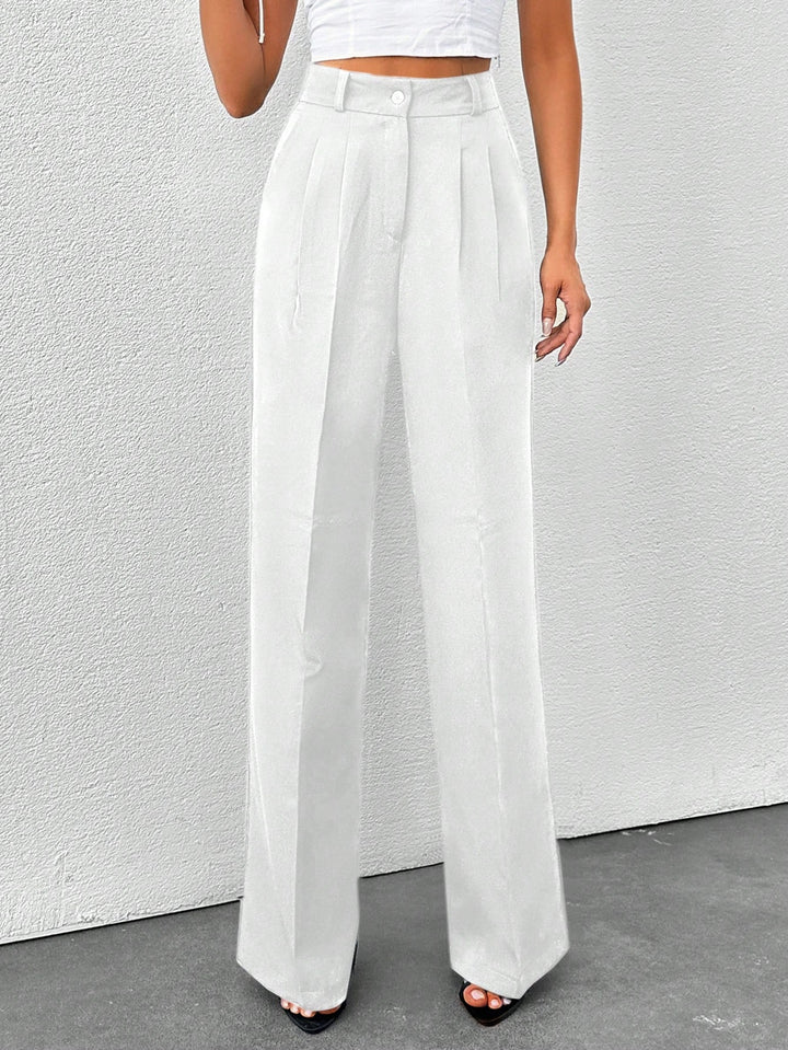 Pantaloni SHEIN, alb