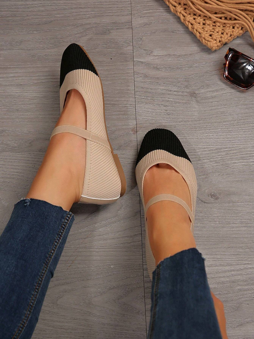SHEIN balerina cipő, színes mix