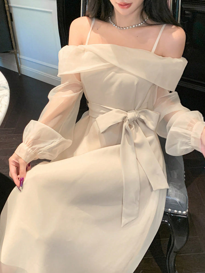 SHEIN Maxi ruha, bézs