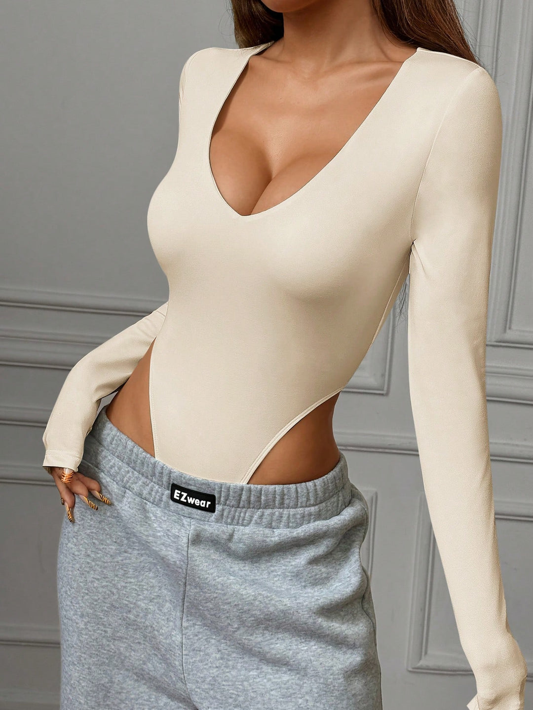Body SHEIN, krémszín