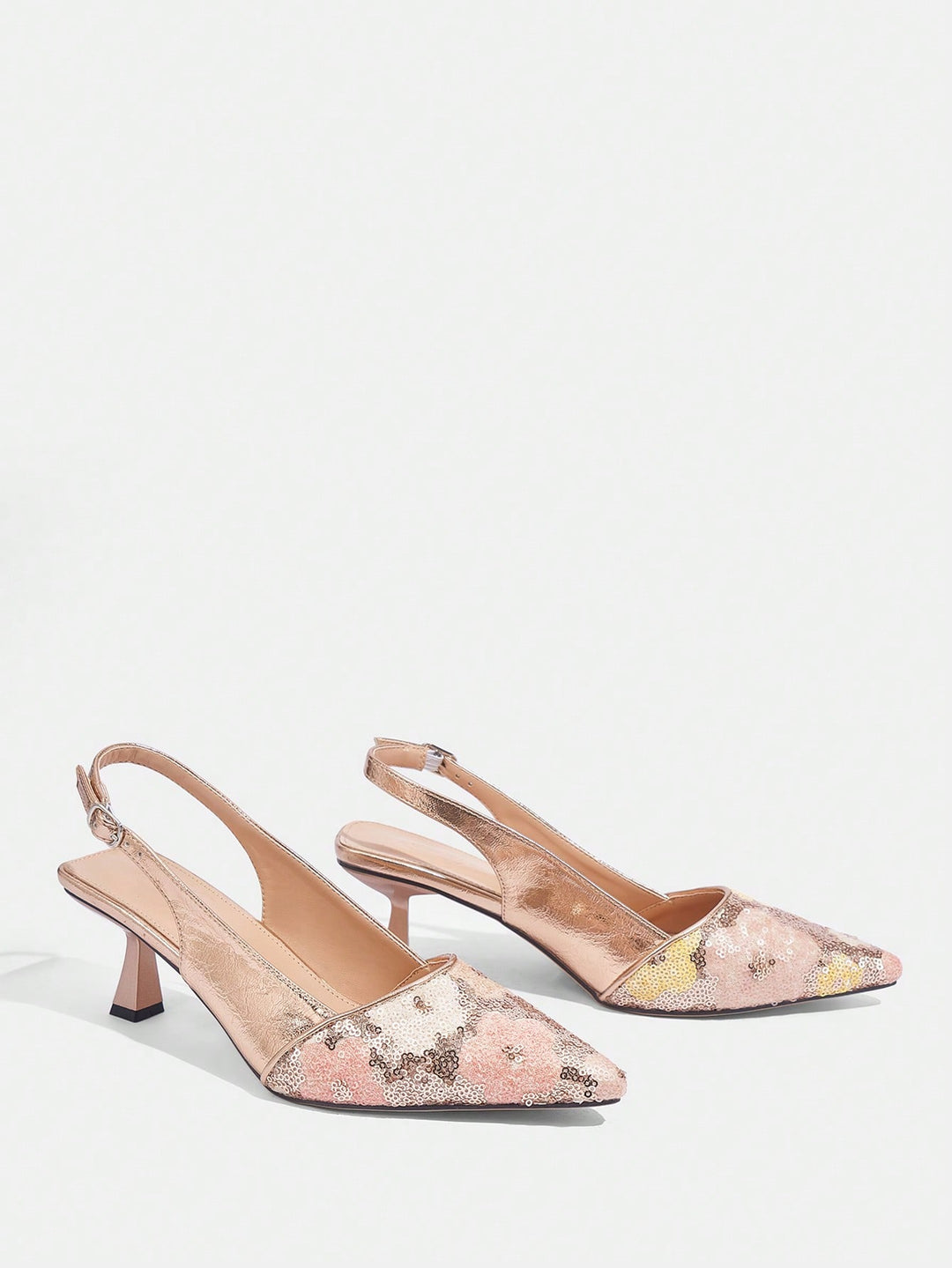 SHEIN bronz magassarkú cipő