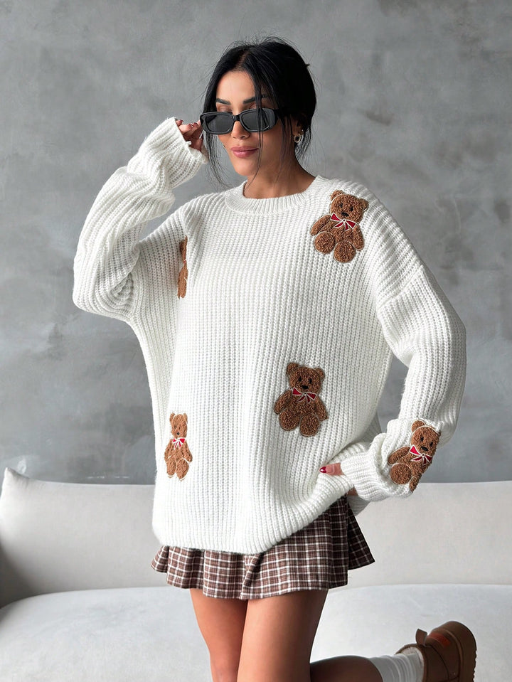 Pulover SHEIN, alb