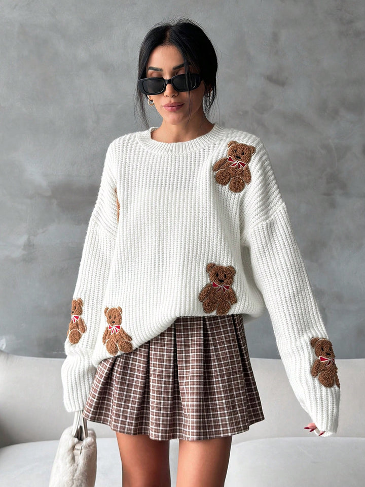 Pulover SHEIN, alb