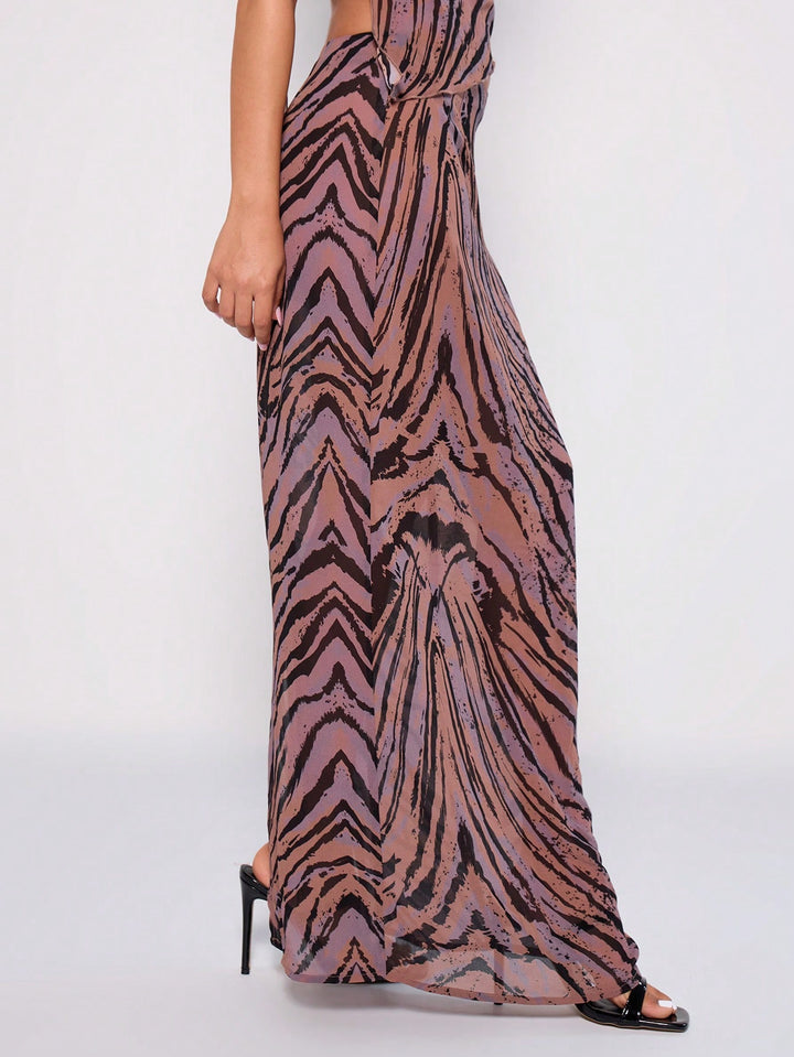 SHEIN maxi skirt, mixed colors