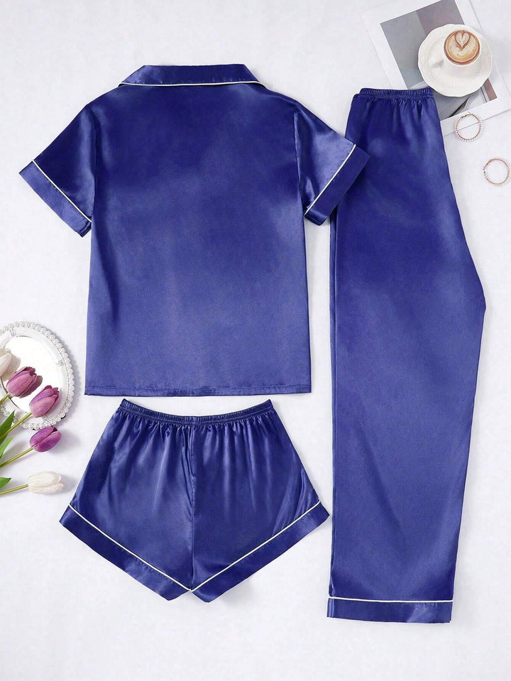 Set pijamale SHEIN, albastru