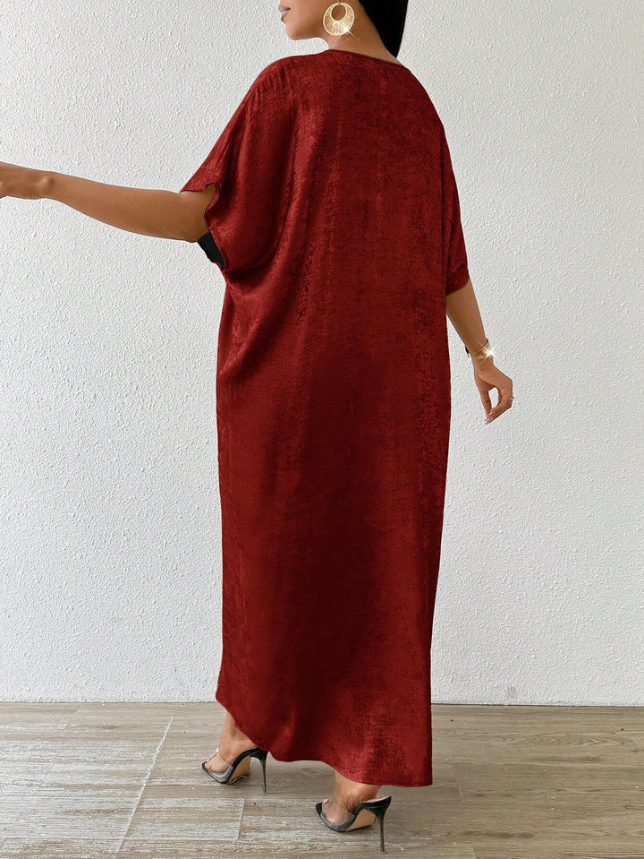 SHEIN midi ruha, piros