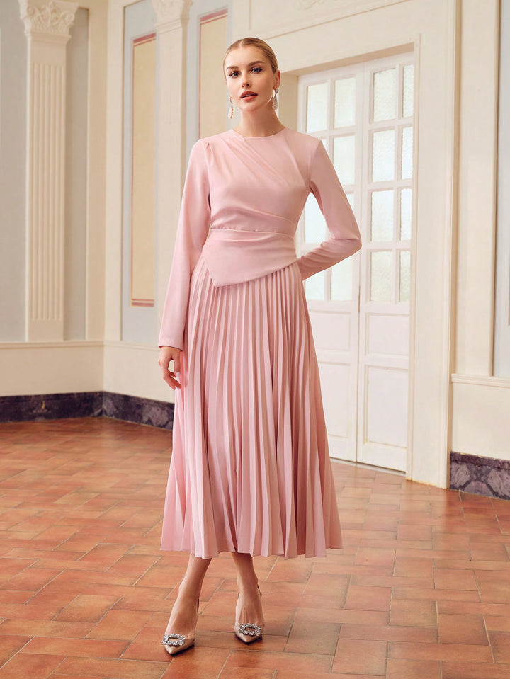 Rochie midi SHEIN, roz
