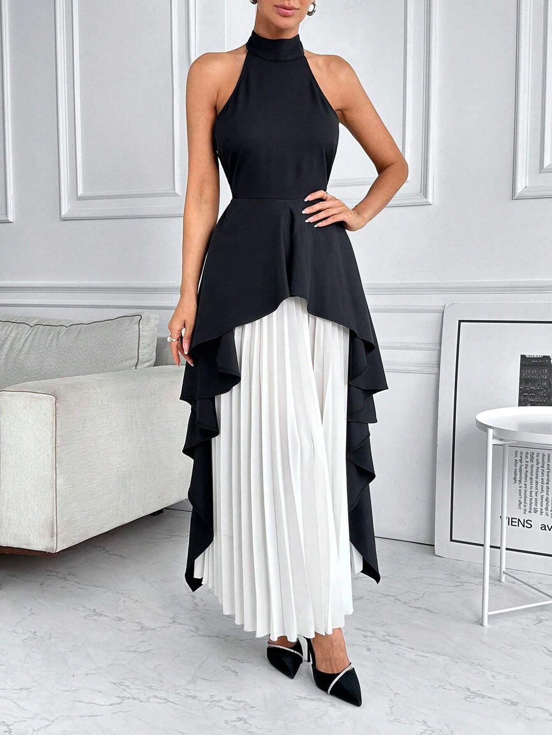 Rochie maxi Shein, mix culori