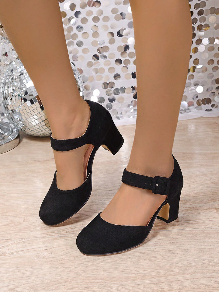 Pantofi cu toc SHEIN, negru