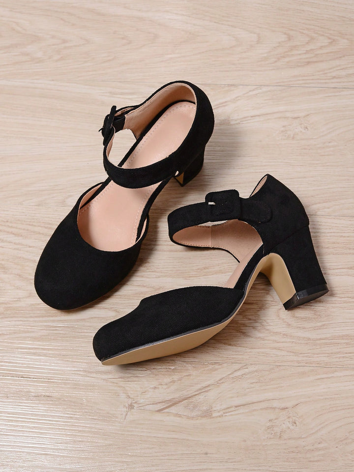 Pantofi cu toc SHEIN, negru