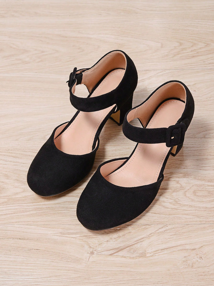 Pantofi cu toc SHEIN, negru