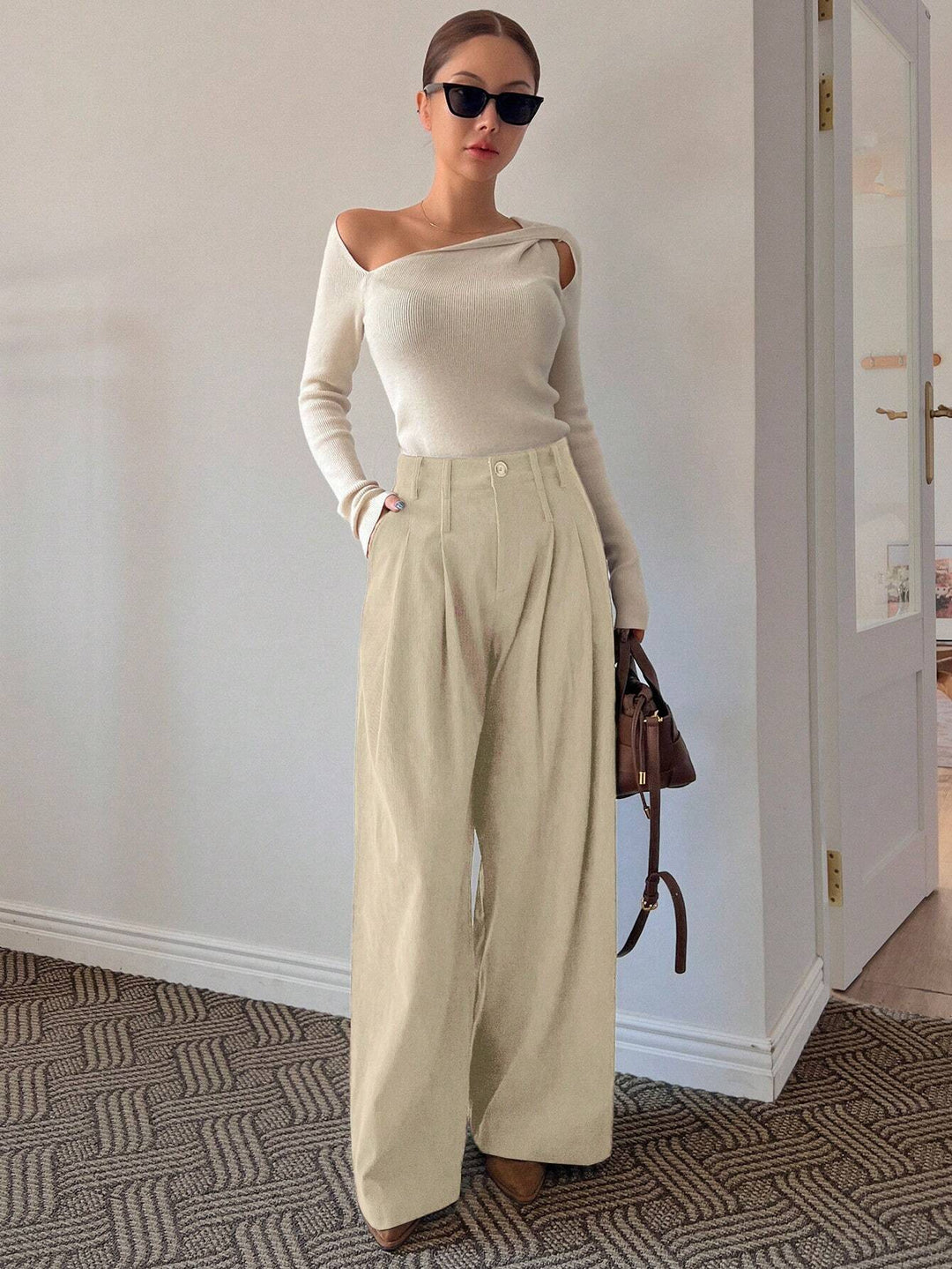 Pantaloni SHEIN, bej