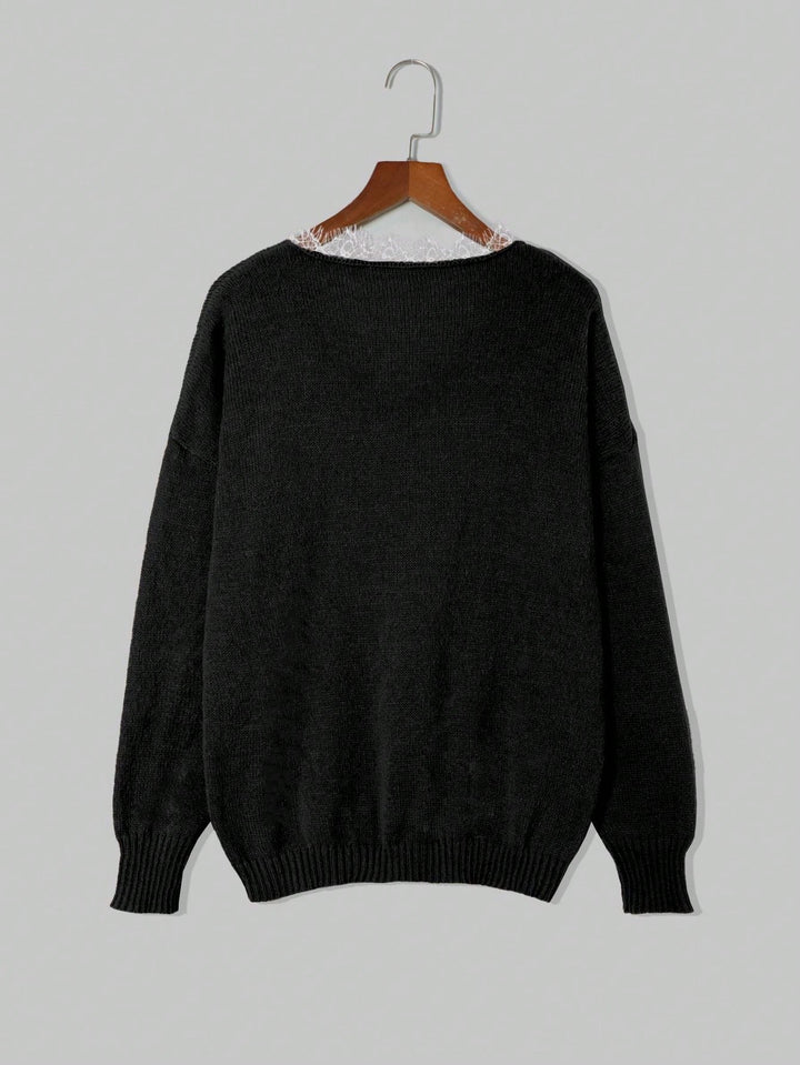 Pulover SHEIN, negru